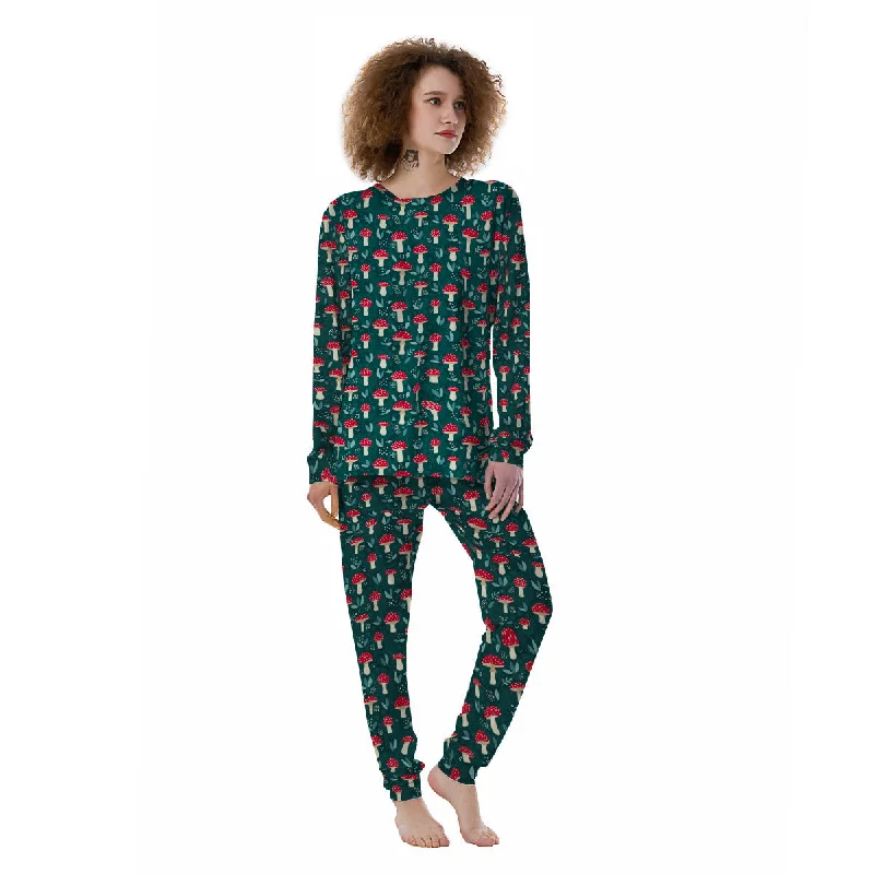 Mushroom Cute Print Pattern Women's Pajamas