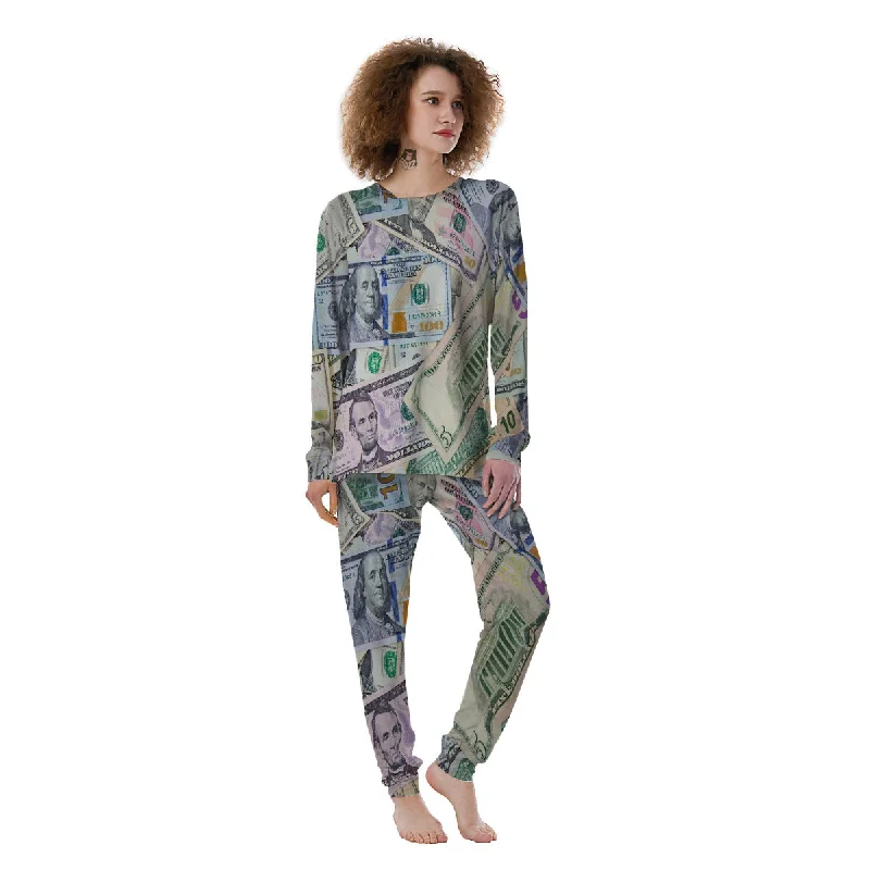 US Dollar Print Women's Pajamas