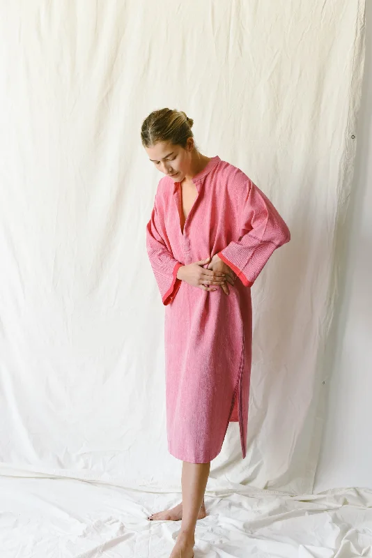 Gypsy Pink Tribeca Long Sleeve Maxi Kaftan