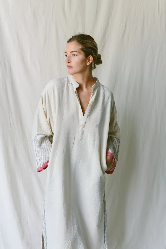 Ivory Cherry Tribeca Long Sleeve Maxi Kaftan