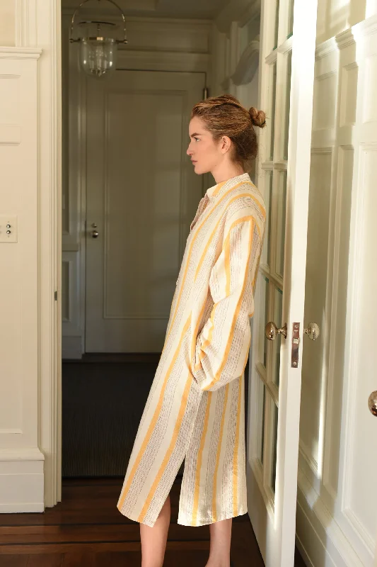 Yellow Ivory Montauk Long Sleeve Maxi Kaftan