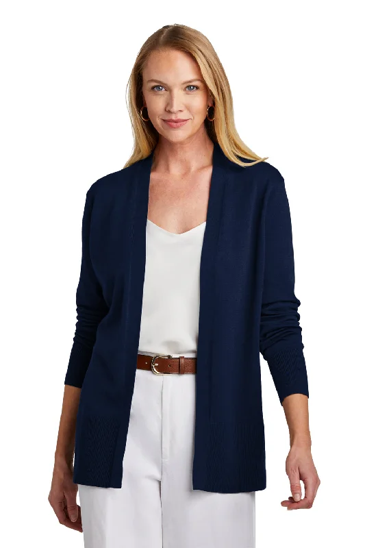 Brooks Brothers Womens Long Sleeve Cardigan Sweater - Navy Blue