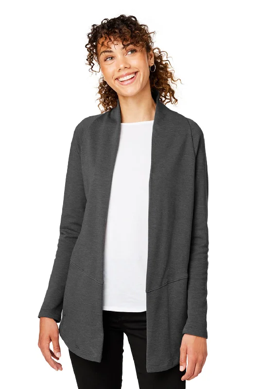 Devon & Jones Womens New Classics Charleston Cardigan Sweater - Black Melange