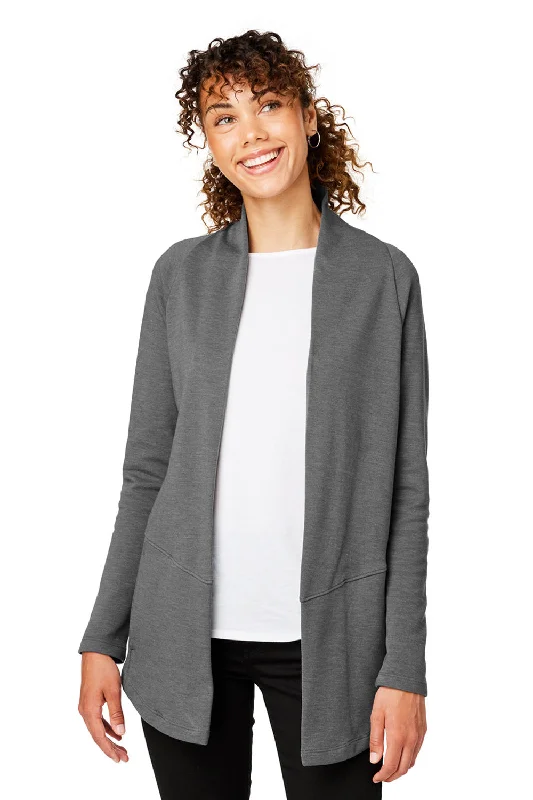 Devon & Jones Womens New Classics Charleston Cardigan Sweater - Graphite Grey Melange