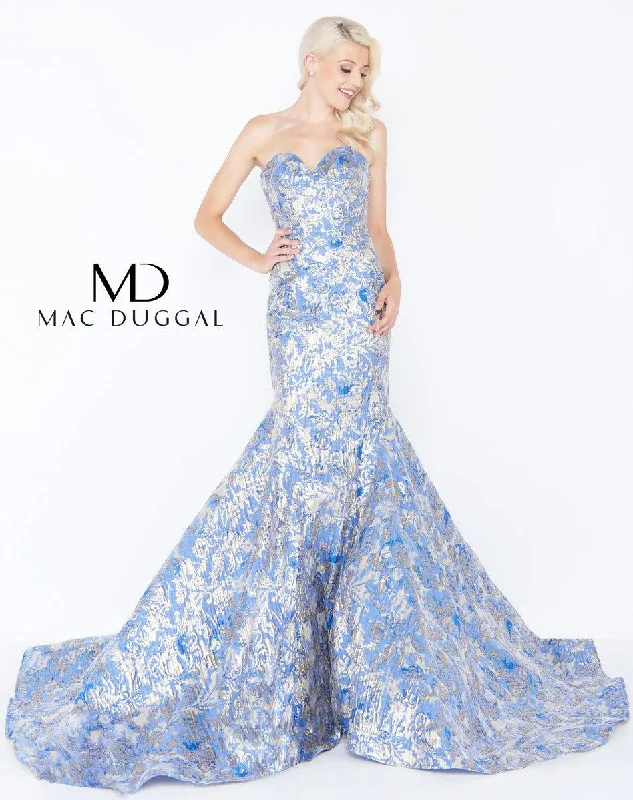 Mac Duggal 66219 Long Strapless Prom Mermaid Gown