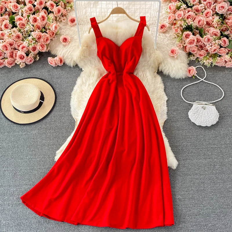 Cute A line sweeteart neck dress fashion dress  468