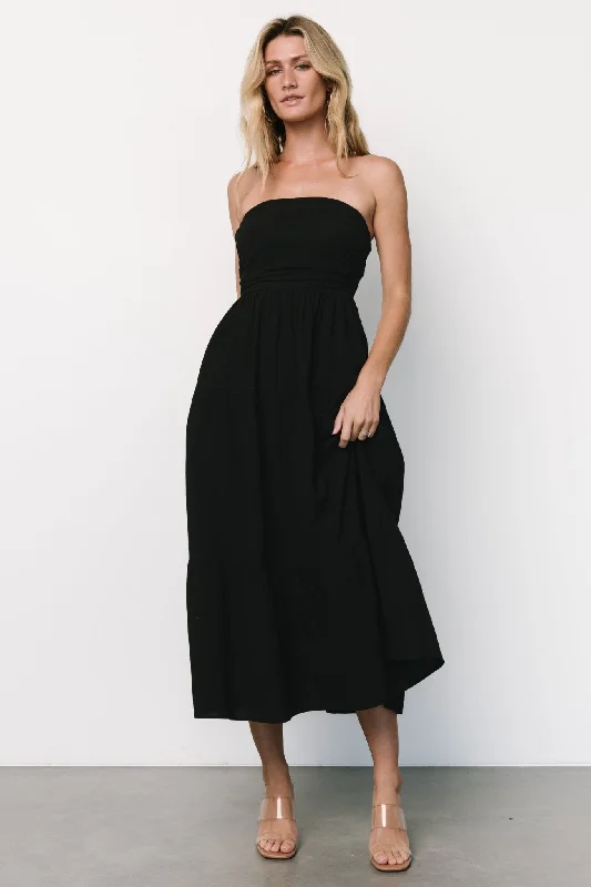 Delray Strapless Dress | Black