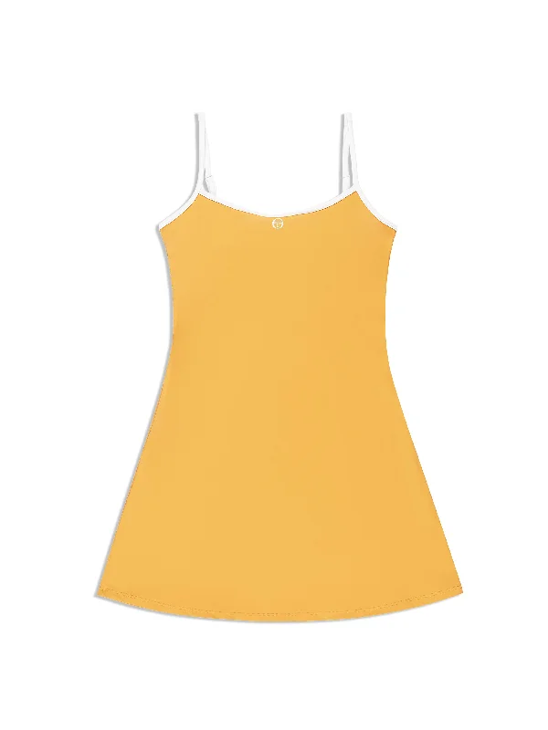 Elisa Dress- Tangerine Tiered unclassified dresses