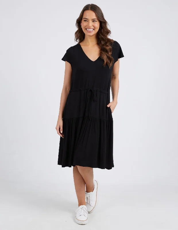 Elm Priya Dress Black Preppy unclassified dresses