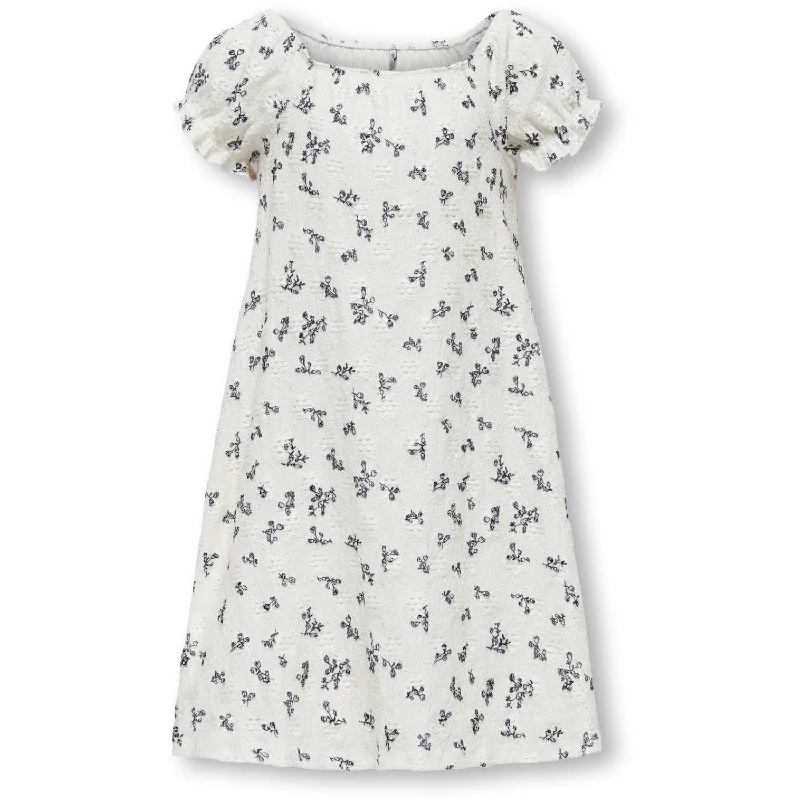 kids ONLY Cloud Dancer Black Flower Lavendel Dress