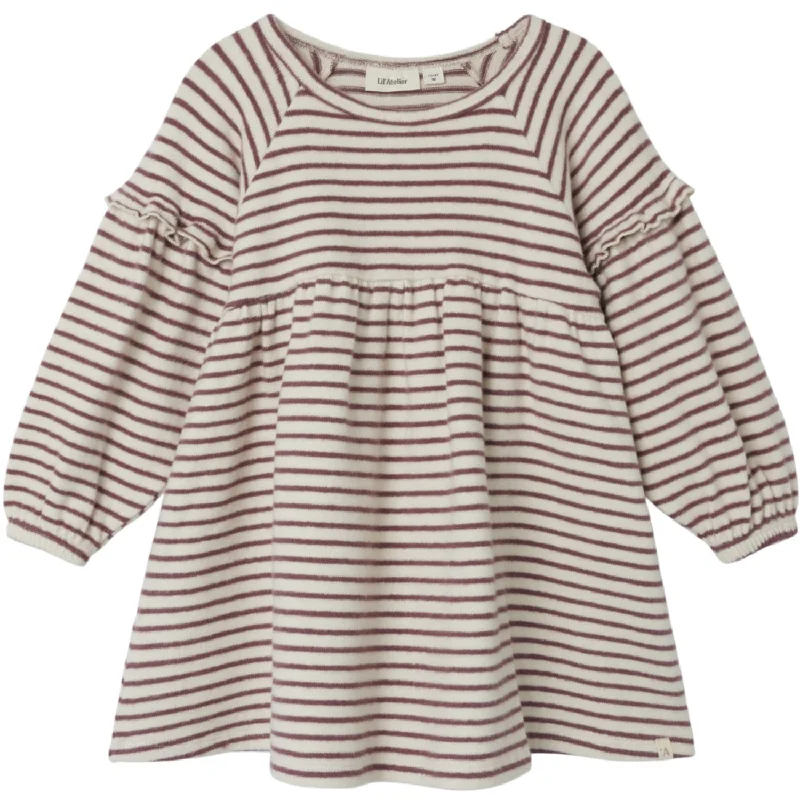 Lil'Atelier Birch Rosebrown Thoro Dress Stripe Women's unclassified dresses