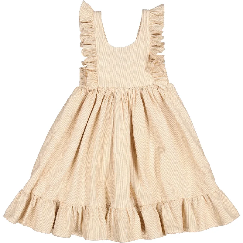 MarMar Fine Cotton Dijon Stripe Danita Frill Dress