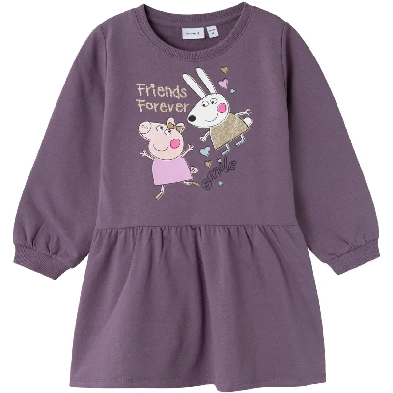 Name It Arctic Dusk Amira Peppa Pig Sweat Dress