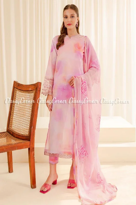 Pink Digital Printed 3PC Lawn Suit