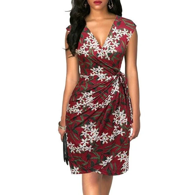 6028 Red Floral