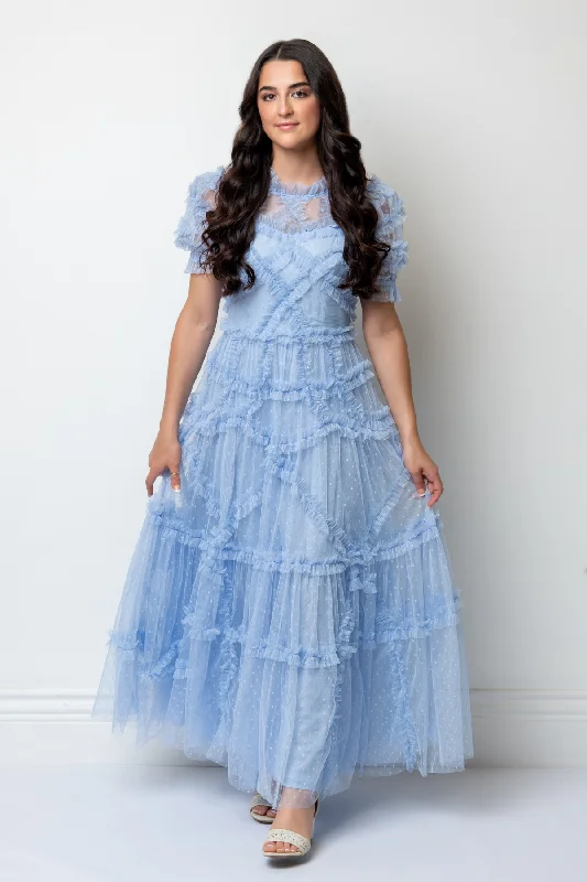 Clea Tulle Ruffle Dress