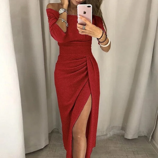 Off Shoulder Red