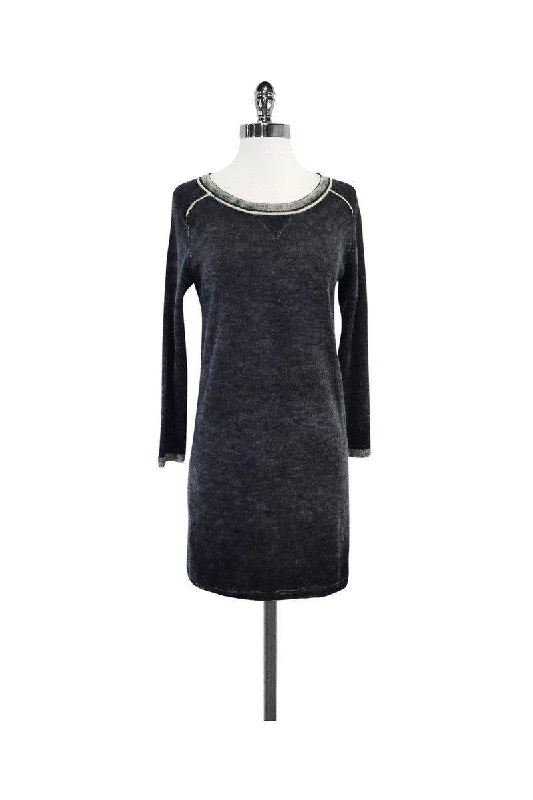 IRO - Grey & White Sweatshirt Dress Sz 2