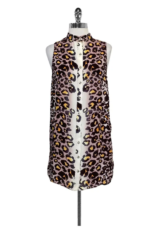 Mara Hoffman - Animal Print Shirt Dress Sz XS